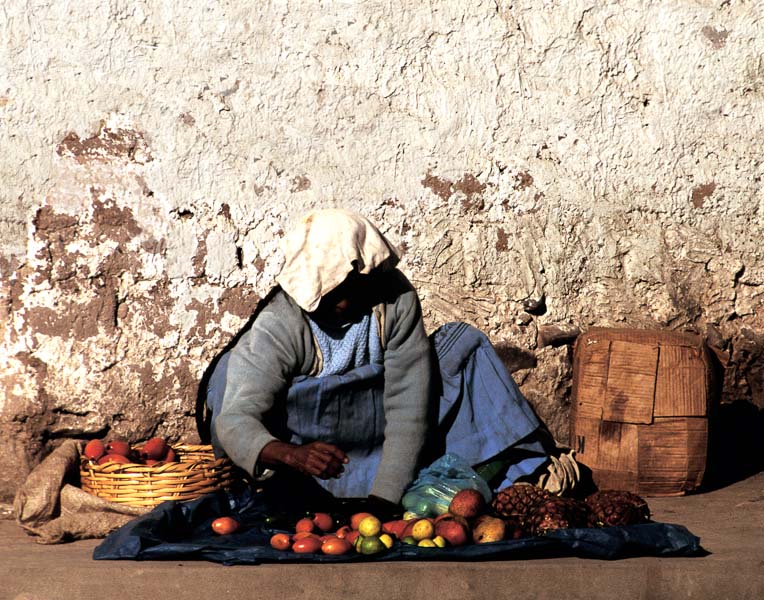 Fruit Seller - Urubamba Valley, Peru