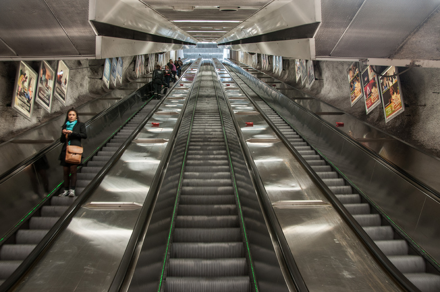 Subway Escalator - Helsinki, Finland
